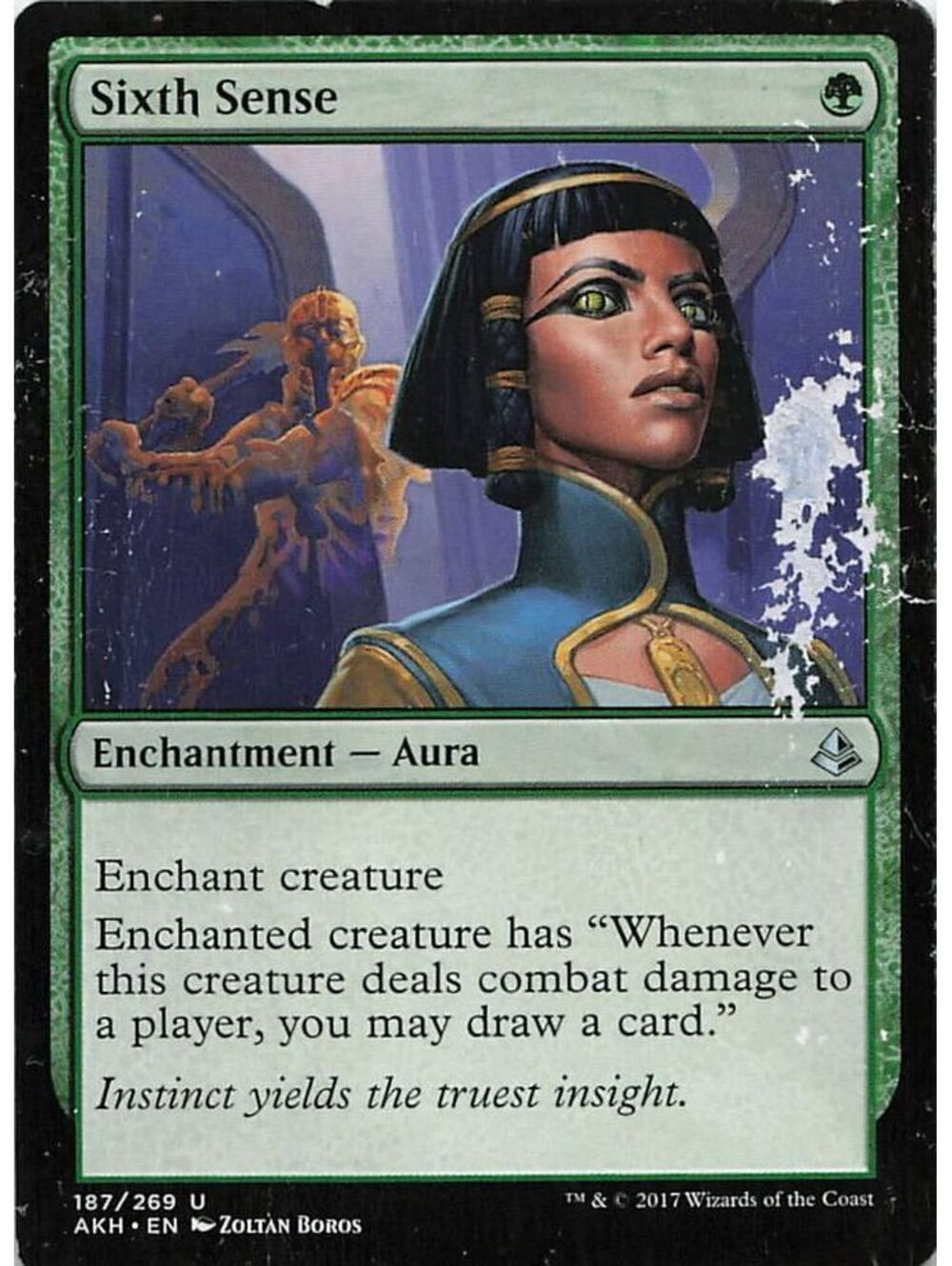 U Magic: The Gathering 2017 Sixth Sense NM AKH